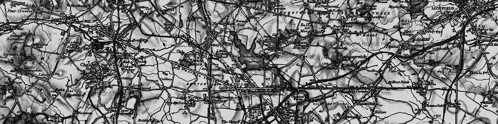 Old map of Chasewater in 1898