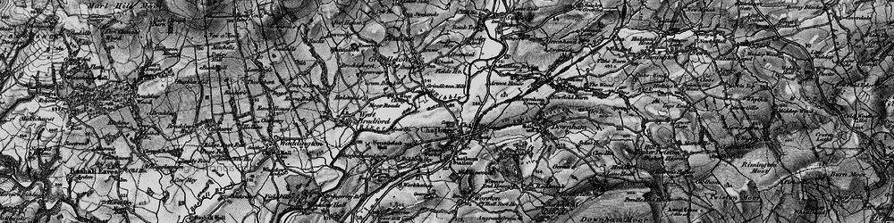 Old map of Chatburn in 1898