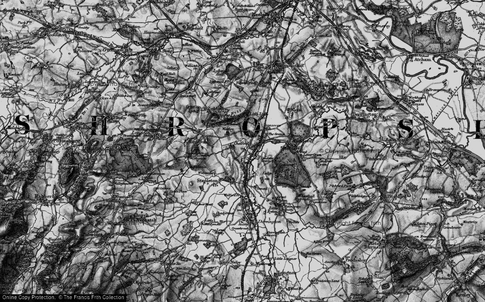 Old Map of Chatford, 1899 in 1899