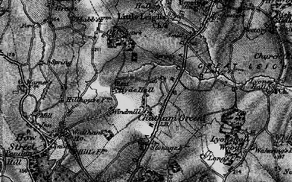Old map of Chatham Green in 1896