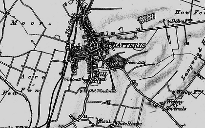 Old map of Chatteris in 1898