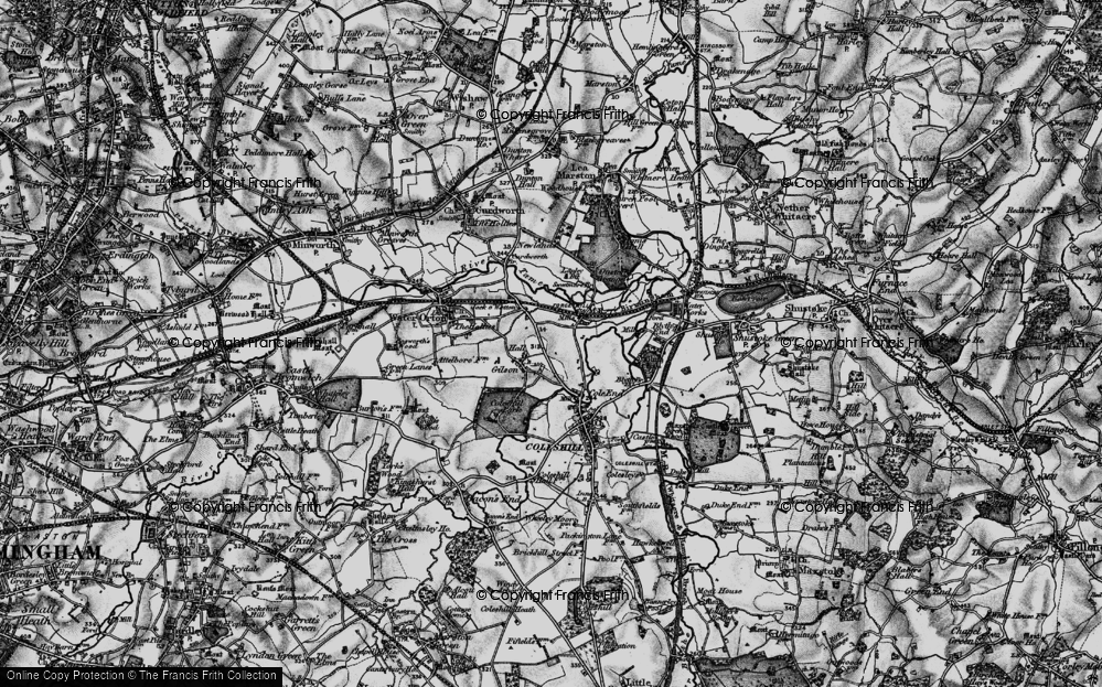 Old Map of Chattle Hill, 1899 in 1899