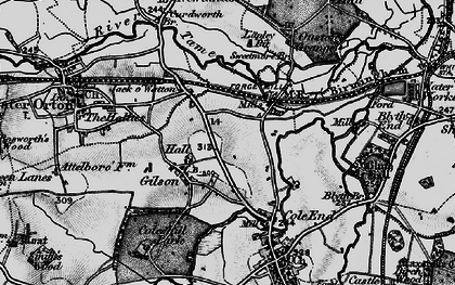 Old map of Chattle Hill in 1899