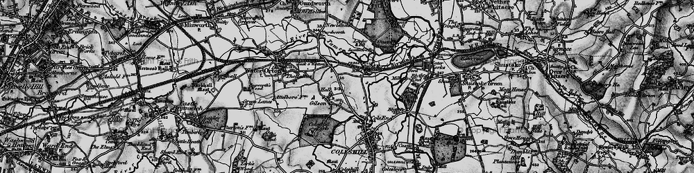 Old map of Chattle Hill in 1899