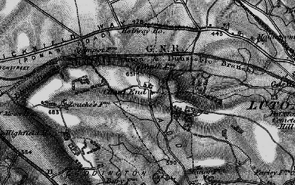 Old map of Chaul End in 1896