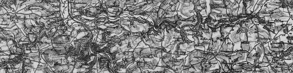 Old map of Chawleigh in 1898