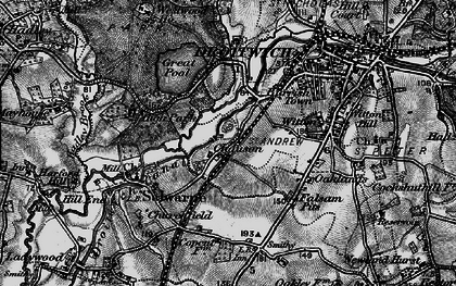 Old map of Chawson in 1898