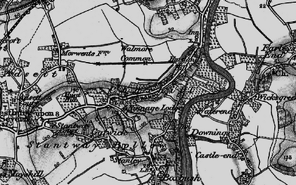 Old map of Walmore Common in 1896