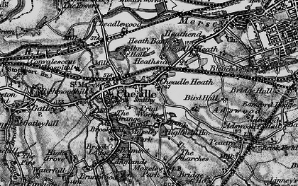 Old map of Cheadle in 1896