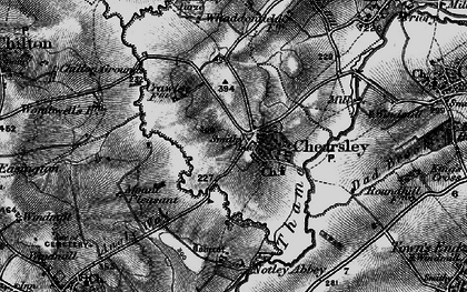 Old map of Chearsley in 1895
