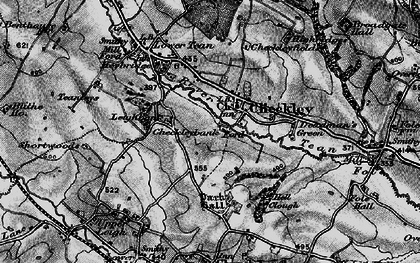 Old map of Checkley in 1897