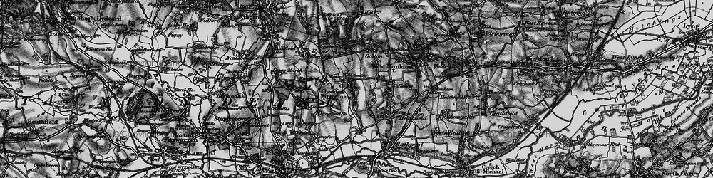 Old map of Cheddon Fitzpaine in 1898