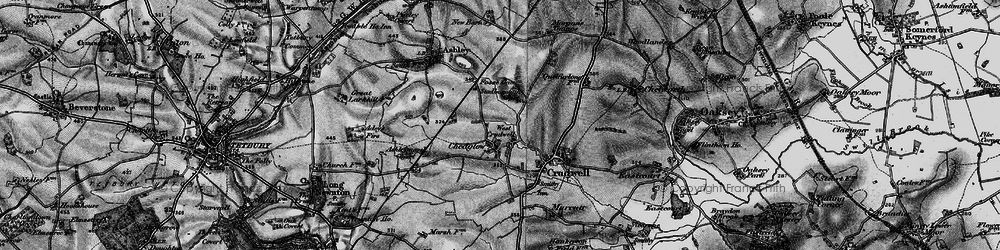Old map of Chedglow in 1896