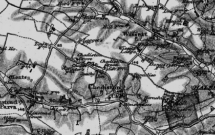 Old map of Chediston Green in 1898