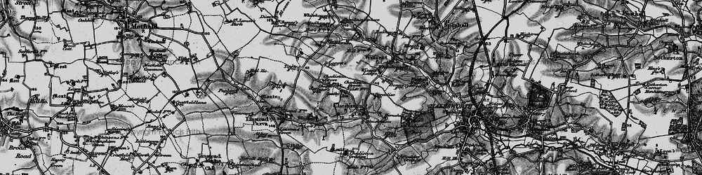 Old map of Chediston Green in 1898