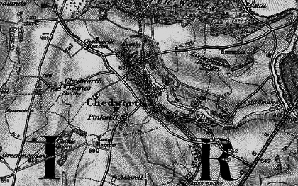Old map of Chedworth in 1896