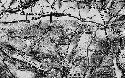 Old map of Yellow Rayes in 1898