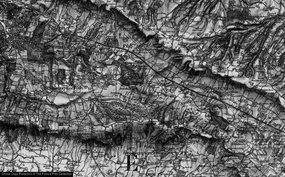 Old Map of Chegworth, 1895 in 1895