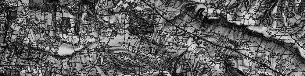 Old map of Chegworth in 1895