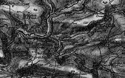 Old map of Bratton Cross in 1898