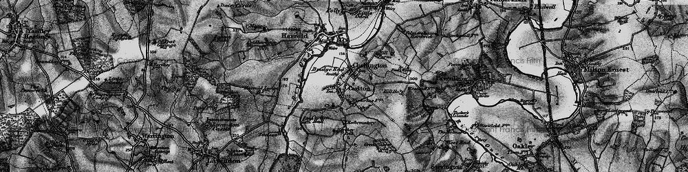 Old map of Chellington in 1898