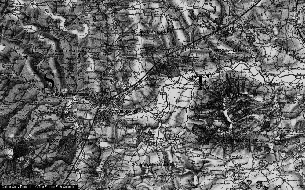 Old Map of Chelmer Village, 1896 in 1896