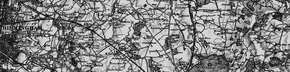 Old map of Chelmsley Wood in 1899