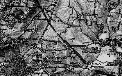 Old map of Chelsfield in 1895