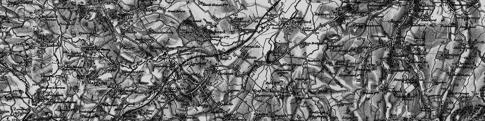 Old map of Chelston in 1898