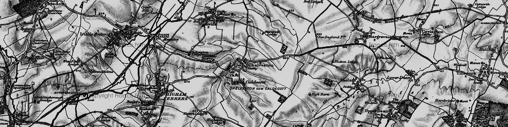 Old map of Chelveston in 1898