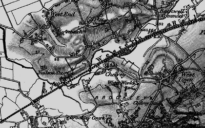 Old map of Chelvey in 1898