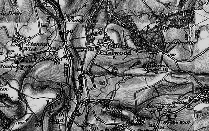 Old map of Chelwood in 1898