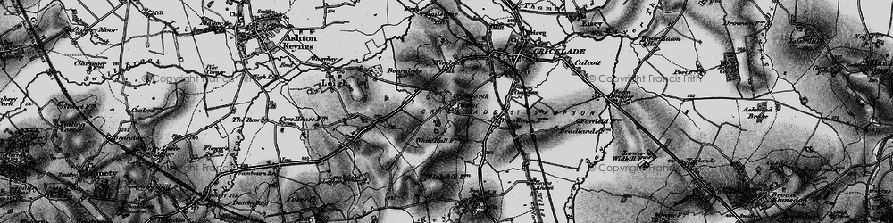 Old map of Chelworth Upper Green in 1896