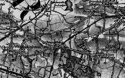 Old map of Chequerbent in 1896