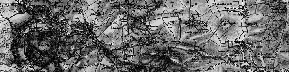 Old map of Cherhill in 1898