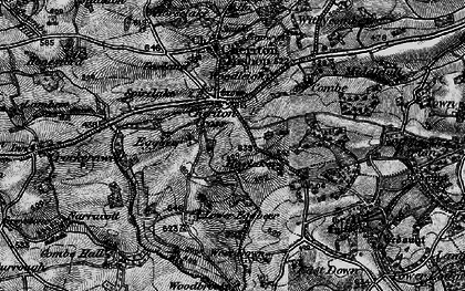 Old map of Wooston Castle in 1898