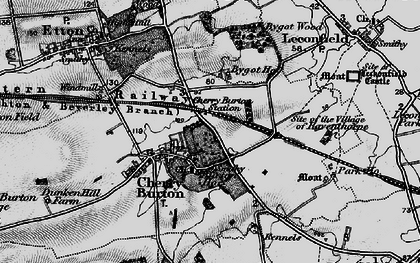 Old map of Cherry Burton in 1898