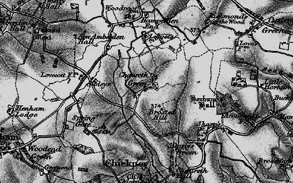 Old map of Cherry Green in 1895
