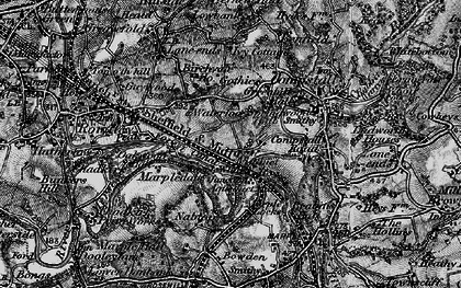 Old map of Cherry Tree in 1896