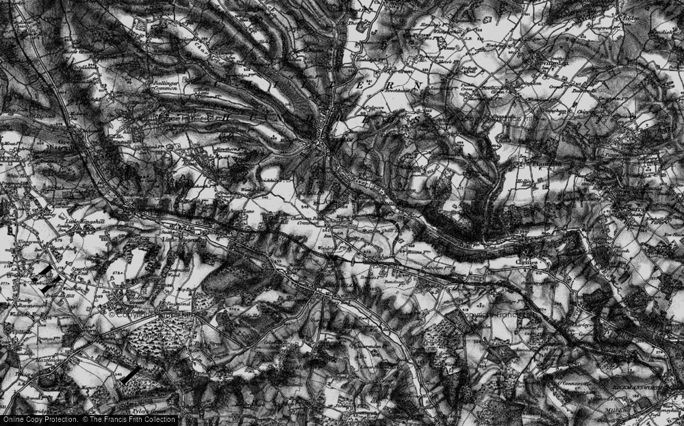 Old Map of Chesham Bois, 1896 in 1896