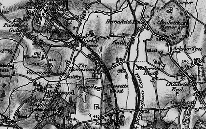 Old map of Chessetts Wood in 1898