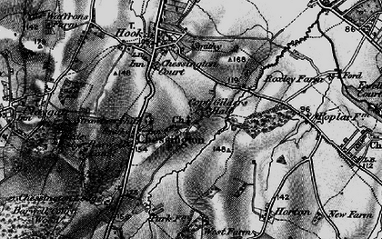 Old map of Chessington in 1896