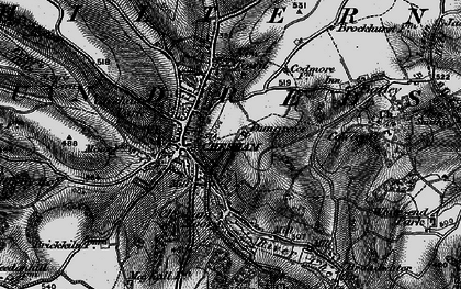 Old map of Chessmount in 1896