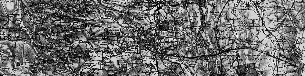 Old map of Chesterfield in 1896