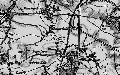 Old map of Lawton Grange in 1899