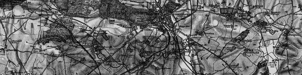 Old map of Chesterton in 1896