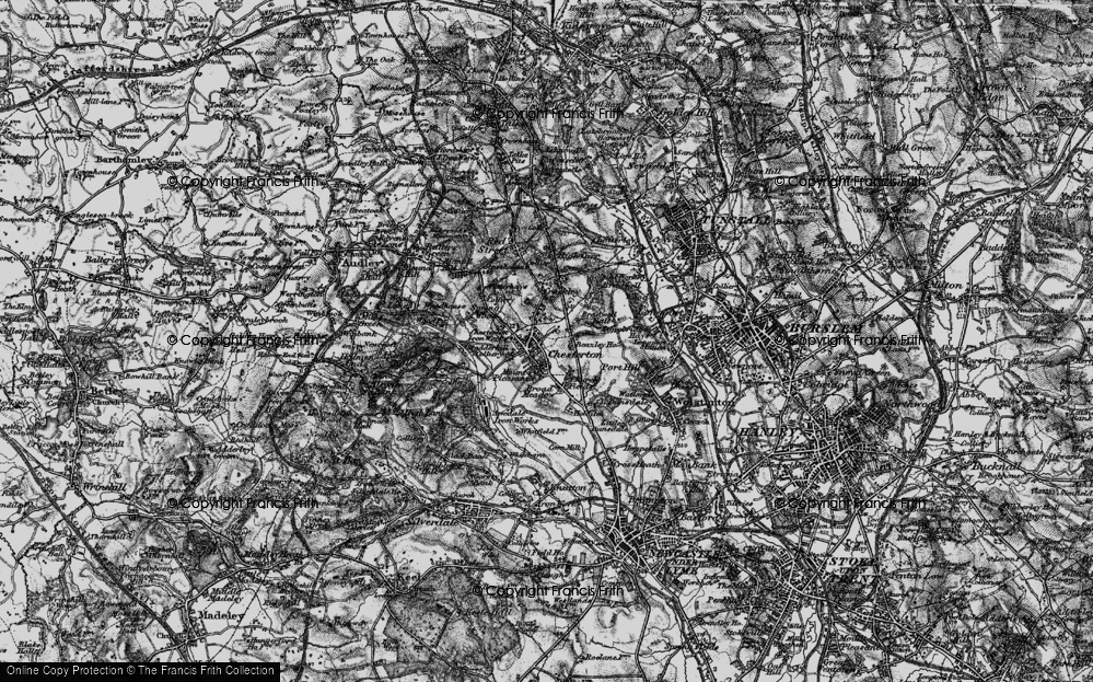 Old Map of Chesterton, 1897 in 1897