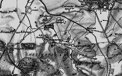 Old map of Chesterton in 1898