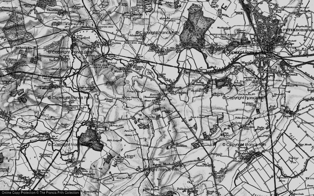 Old Map of Chesterton, 1898 in 1898