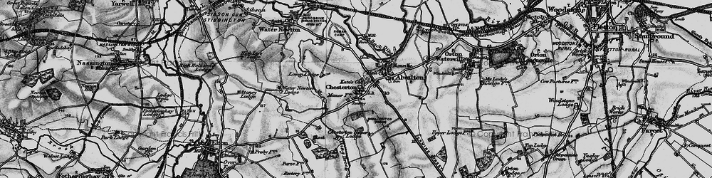 Old map of Chesterton in 1898